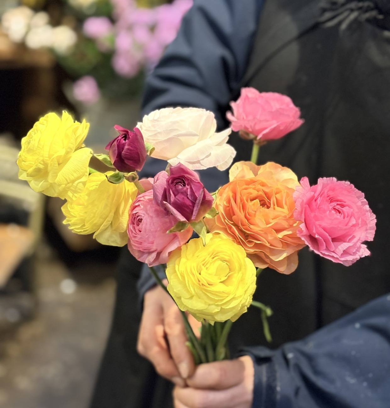 バサッとブーケ　【ラナンキュラス】