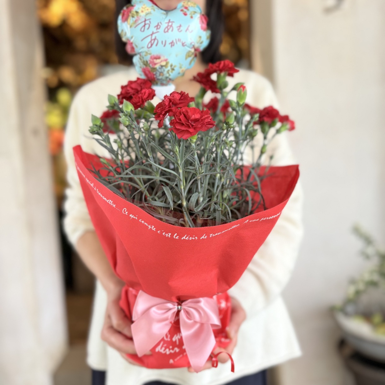 母の日 カーネーション　花鉢　５寸